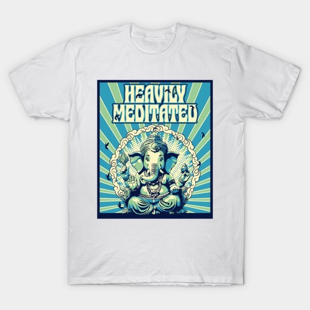 Meditation Ganesha Heavily Meditated T-Shirt by Renegade Rags